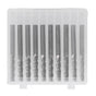 10Pcs 4 Flutes Milling Cutter No Burr Engrave Machine Knife 3.175x15mm for Acrylic MDF PVC