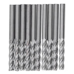 10Pcs 4 Flutes Milling Cutter No Burr Engrave Machine Knife 3.175x15mm for Acrylic MDF PVC
