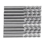 10Pcs 4 Flutes Milling Cutter No Burr Engrave Machine Knife 3.175x15mm for Acrylic MDF PVC - Low Angle