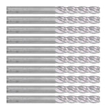10Pcs 4 Flutes Milling Cutter No Burr Engrave Machine Knife 3.175x15mm for Acrylic MDF PVC