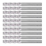 10Pcs 4 Flutes Milling Cutter No Burr Engrave Machine Knife 3.175x15mm for Acrylic MDF PVC