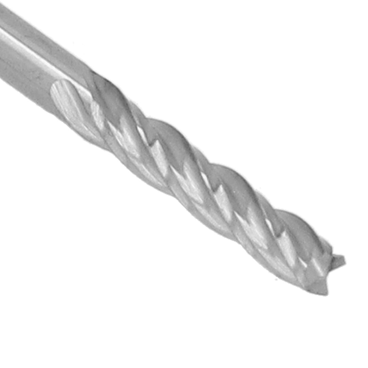 10Pcs 4 Flutes Milling Cutter No Burr Engrave Machine Knife 3.175x15mm for Acrylic MDF PVC