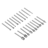 20Pcs High Speed Steel Rotary File DIY Grinding Head Set Accessory for Woodworking