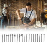 20Pcs High Speed Steel Rotary File DIY Grinding Head Set Accessory for Woodworking - Extra Image