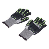 Protective Glove 5 Level Cut Resistant Anti Impact Glove Black Work Glove for Gardening Outdoor