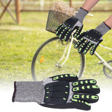 Protective Glove 5 Level Cut Resistant Anti Impact Glove Black Work Glove for Gardening Outdoor