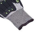 Protective Glove 5 Level Cut Resistant Anti Impact Glove Black Work Glove for Gardening Outdoor - Extra Image