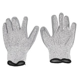 2 Pair Gray Cut Resistant Gloves Level 5 Protection HPPE Dipped Gloves for Gardening Outdoor - 45-Degree Angle