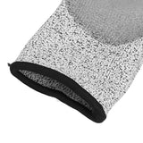 2 Pair Gray Cut Resistant Gloves Level 5 Protection HPPE Dipped Gloves for Gardening Outdoor - Extra Image