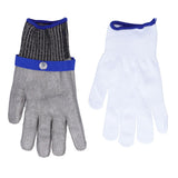 Cut Resistant Work Gloves Stainless Steel Wire Level 5 Protection Woven Adjustable Durable Safety Gloves