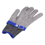 Cut Resistant Work Gloves Stainless Steel Wire Level 5 Protection Woven Adjustable Durable Safety Gloves - Top-Down View