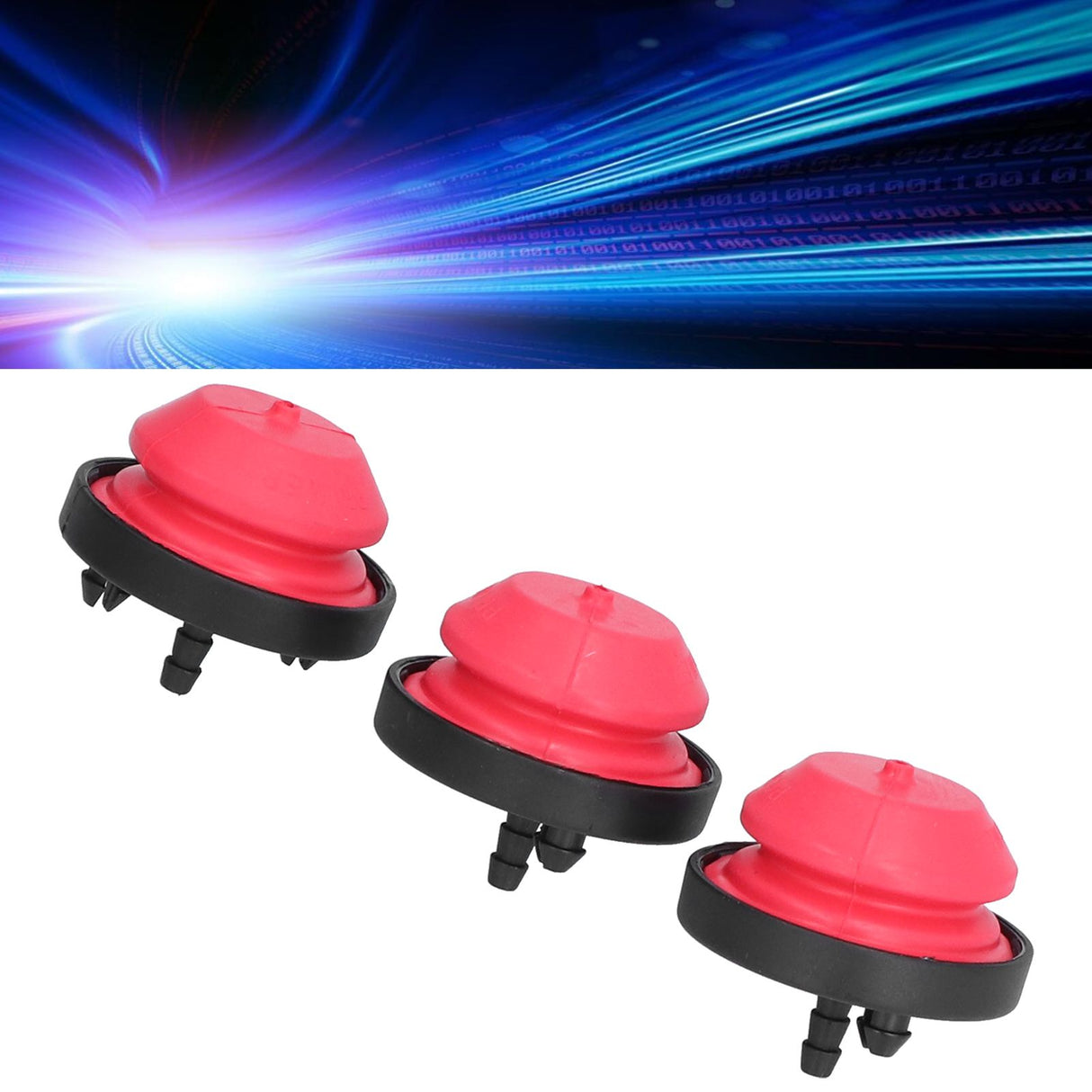 3Pcs Snow Blower Primer Bulb Replacement for Craftsman MTD Ryobi Yardman 751‑10639 951‑10639A