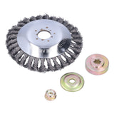 6in Steel Wire Trimmer Head Handheld Lawn Mower Cutting Head Replacement with Protective Cover - Side View