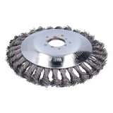 6in Steel Wire Trimmer Head Handheld Lawn Mower Cutting Head Replacement with Protective Cover - Rear View