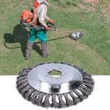 6in Steel Wire Trimmer Head Handheld Lawn Mower Cutting Head Replacement with Protective Cover - Extra Image