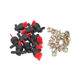 Fuel Cut Off Shut Off Valve with Clamp Kit 493960 494768 698183 for John Deere AM36141 AM107340
