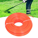 String Trimmer Replacement Line High Flexibility Easily Install Use Wear Resistant Mowing Nylon Trimmer Rope for MowersRed 3.0 Quadrate