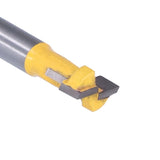 2Pcs 1/4 Shank Woodworking Cutter T Shaped High Speed Steel 9.52mm 12.7mm Woodworking Milling Cutter for Wood Cutting