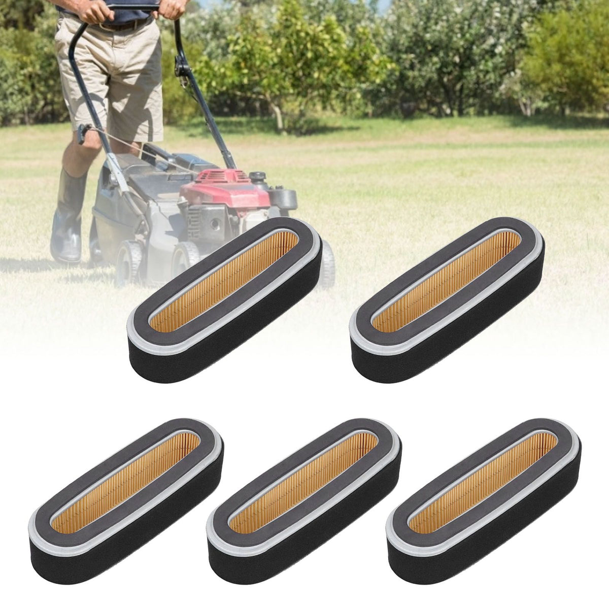5PCS Air Filter Lawn Mower Air Cleaner for GXV160 17210‑Z1V‑003 17210‑ZE7‑013 17210‑ZE7‑003 17210‑ZE7‑505