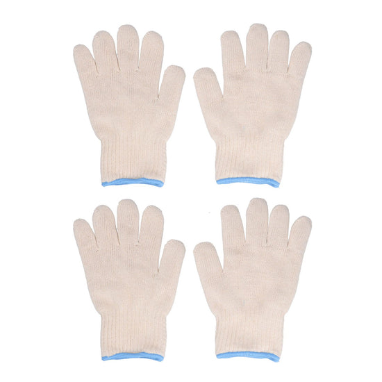 2 Pairs Thermal Insulated Gloves 300℃ Heat Resistant Non Slip Anti Scalding Mitts for BBQ Oven