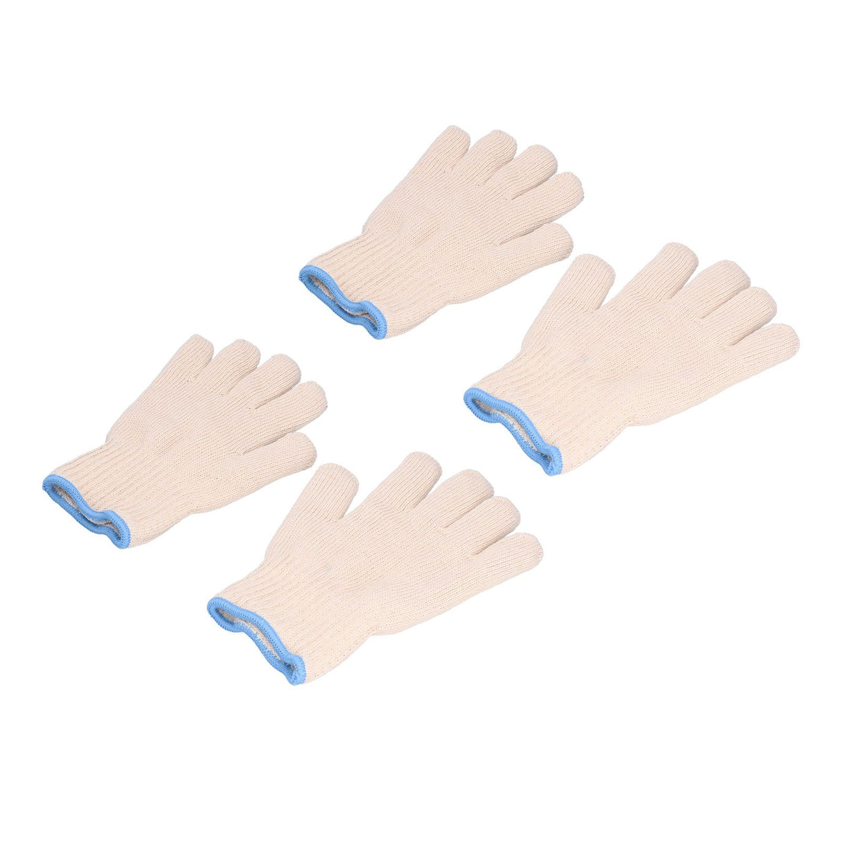 2 Pairs Thermal Insulated Gloves 300℃ Heat Resistant Non Slip Anti Scalding Mitts for BBQ Oven