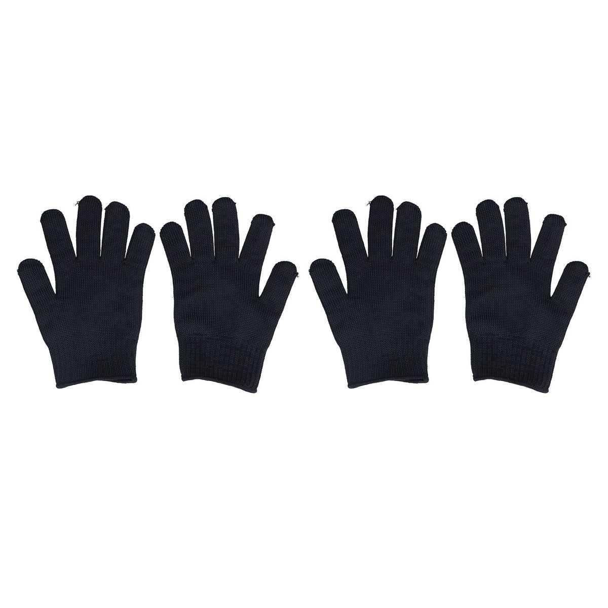 2 Pairs Cut Resistant Gloves Level 5 Protection Scratch Proof Steel Wire Garden Working Gloves for Mechanical
