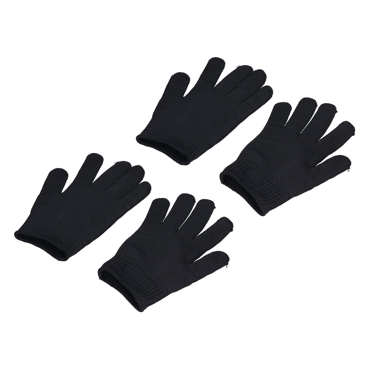 2 Pairs Cut Resistant Gloves Level 5 Protection Scratch Proof Steel Wire Garden Working Gloves for Mechanical