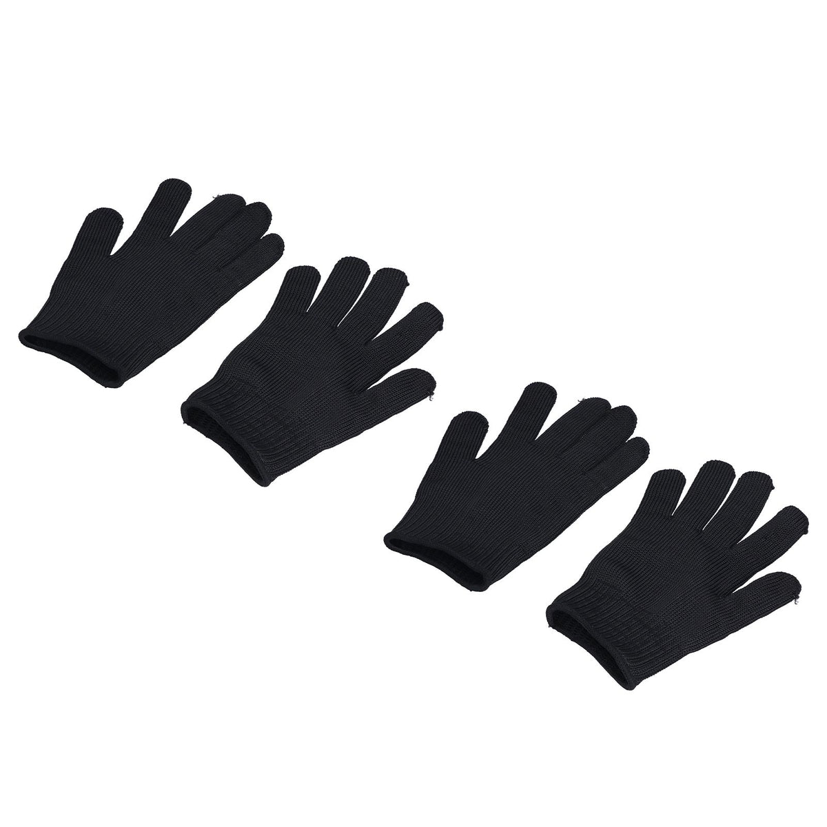 2 Pairs Cut Resistant Gloves Level 5 Protection Scratch Proof Steel Wire Garden Working Gloves for Mechanical