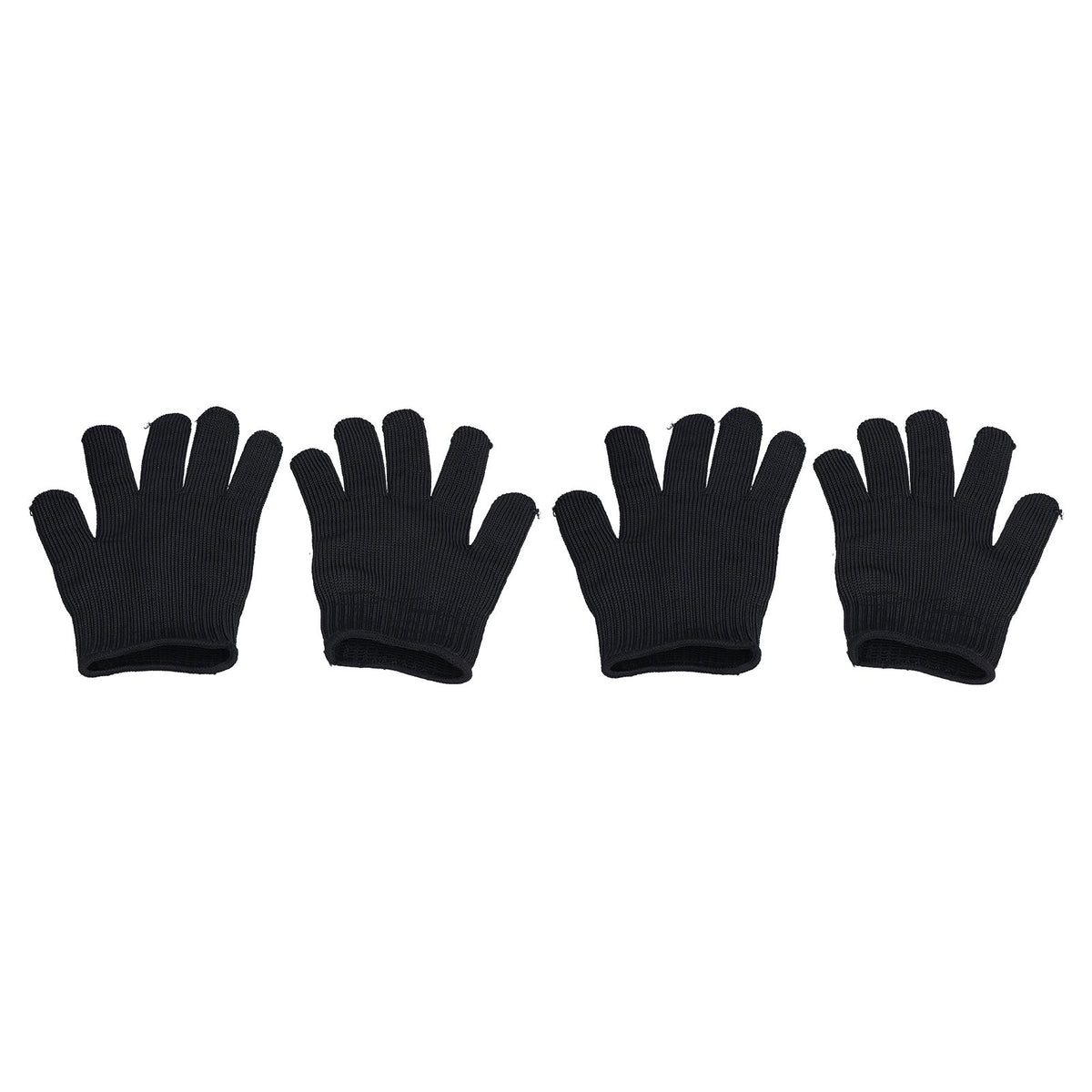 2 Pairs Cut Resistant Gloves Level 5 Protection Scratch Proof Steel Wire Garden Working Gloves for Mechanical