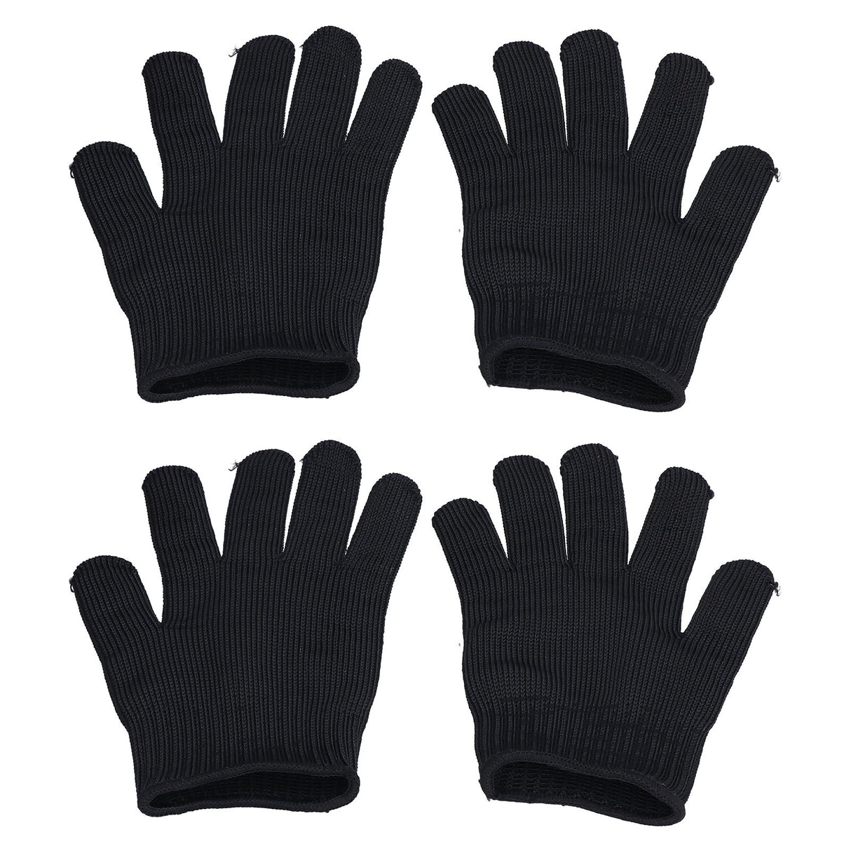 2 Pairs Cut Resistant Gloves Level 5 Protection Scratch Proof Steel Wire Garden Working Gloves for Mechanical