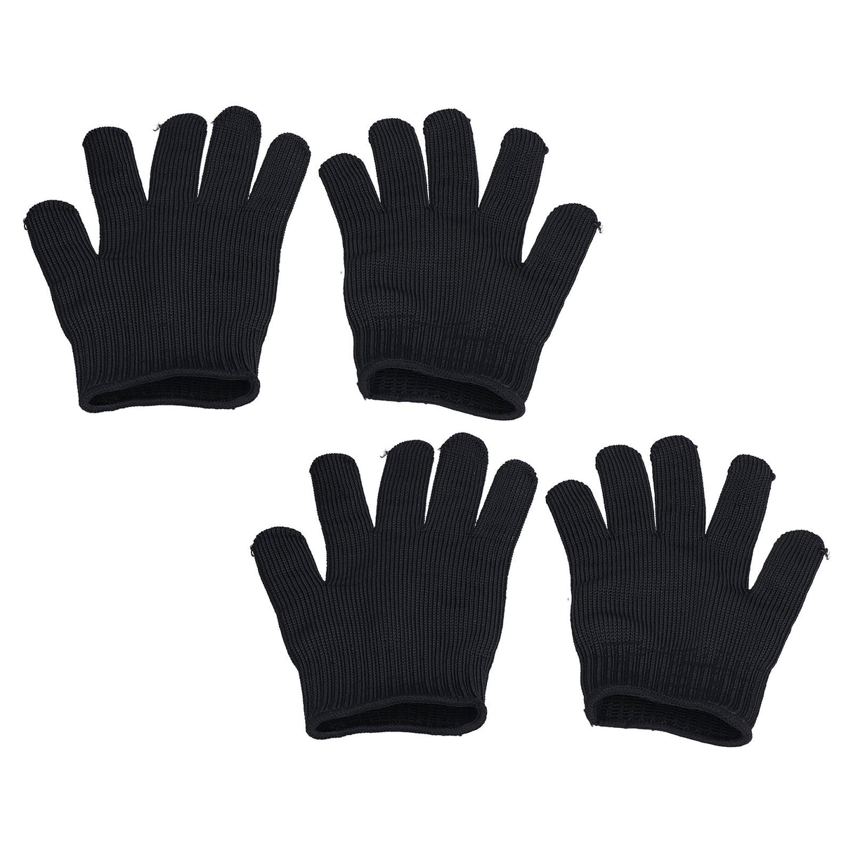 2 Pairs Cut Resistant Gloves Level 5 Protection Scratch Proof Steel Wire Garden Working Gloves for Mechanical