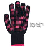 4Pcs Heat Resistant Gloves High Temperature Resistant Anti Scalding Mitts with Silicone BumpsRose Red Silicone Rose Red Edge - Extra Image