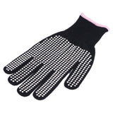 4Pcs Heat Resistant Gloves High Temperature Resistant Anti Scalding Mitts with Silicone BumpsWhite Silicone Pink Edge
