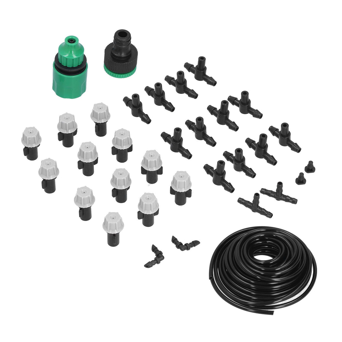 Irrigation Kit 10m Hose Watering Sprinkler Punch Free Automatic Atomizing Nozzle Garden Irrigation Set