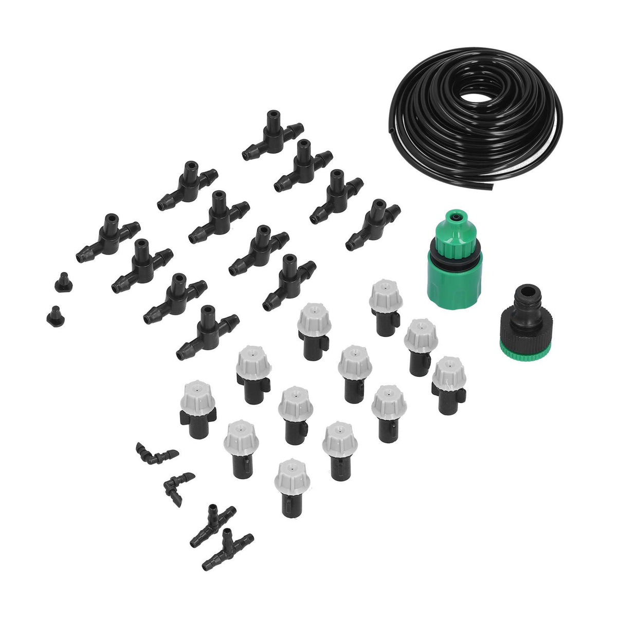 Irrigation Kit 10m Hose Watering Sprinkler Punch Free Automatic Atomizing Nozzle Garden Irrigation Set