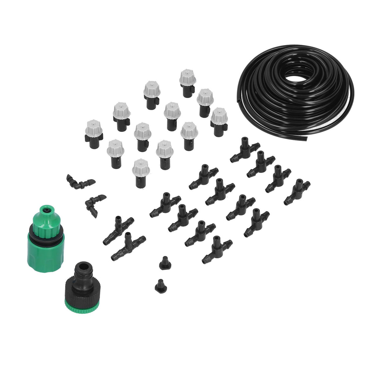 Irrigation Kit 10m Hose Watering Sprinkler Punch Free Automatic Atomizing Nozzle Garden Irrigation Set