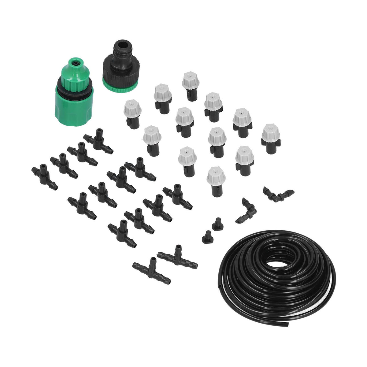 Irrigation Kit 10m Hose Watering Sprinkler Punch Free Automatic Atomizing Nozzle Garden Irrigation Set