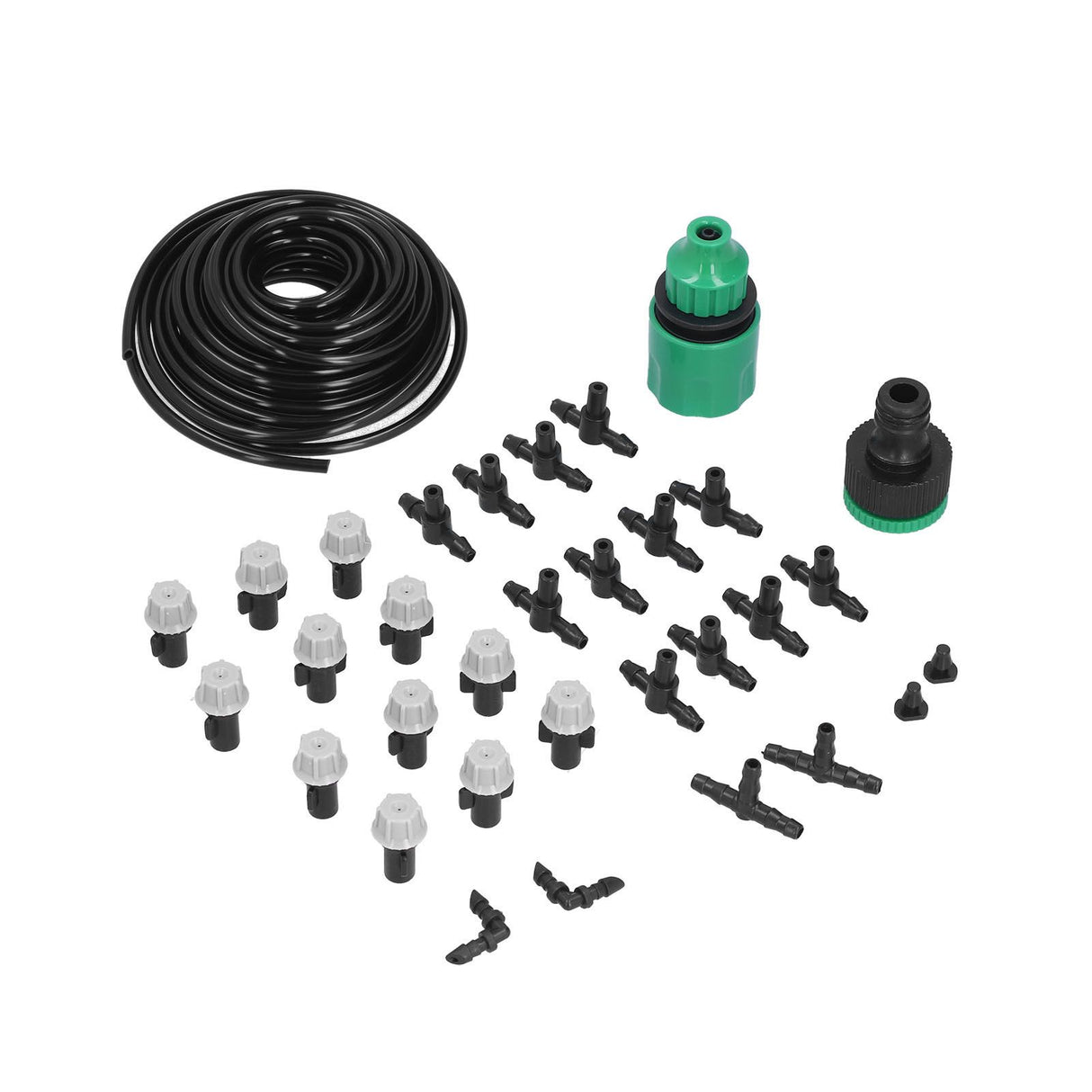 Irrigation Kit 10m Hose Watering Sprinkler Punch Free Automatic Atomizing Nozzle Garden Irrigation Set