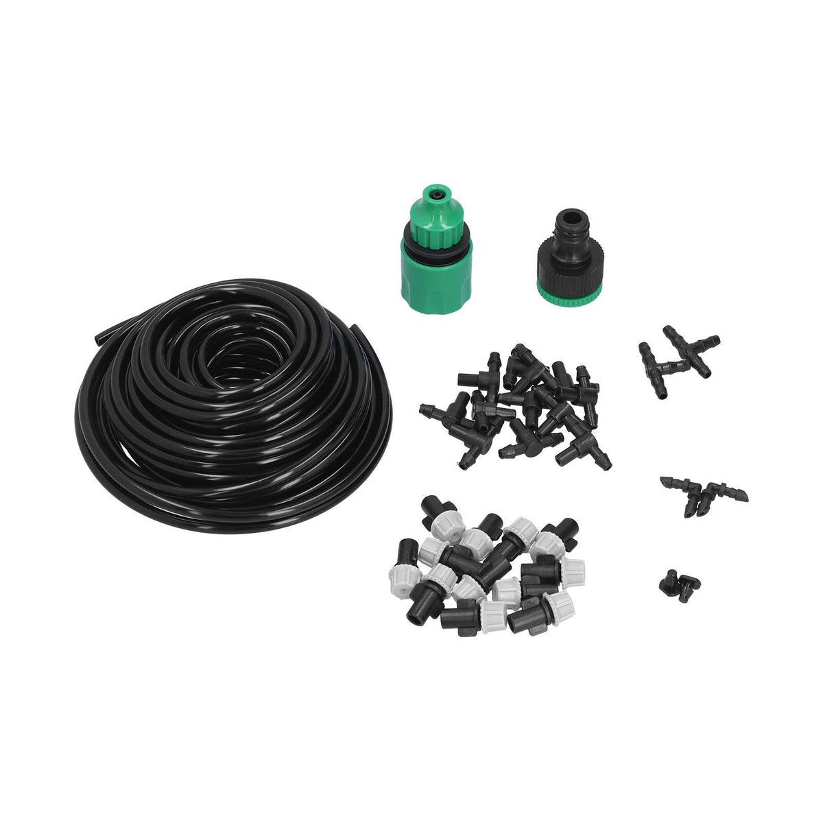 Irrigation Kit 10m Hose Watering Sprinkler Punch Free Automatic Atomizing Nozzle Garden Irrigation Set
