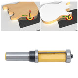 1/2 Shank Flush Trim Router Bit Efficient Professional Profiling Slotting Dual Bearing Milling Cutter for Woodworking - Extra Image