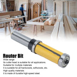 1/2 Shank Flush Trim Router Bit Efficient Professional Profiling Slotting Dual Bearing Milling Cutter for Woodworking - Extra Image