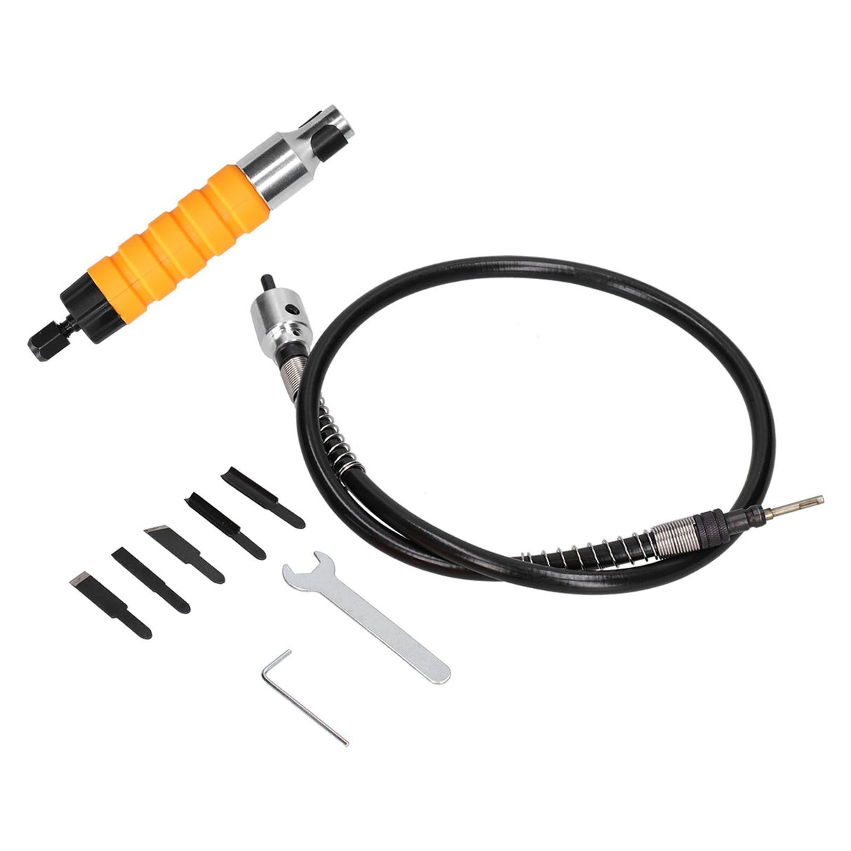 Electric Wood Chisel Carving Tool Electric Woodworking Chisel with Flexible Shaft Carving Knife Set