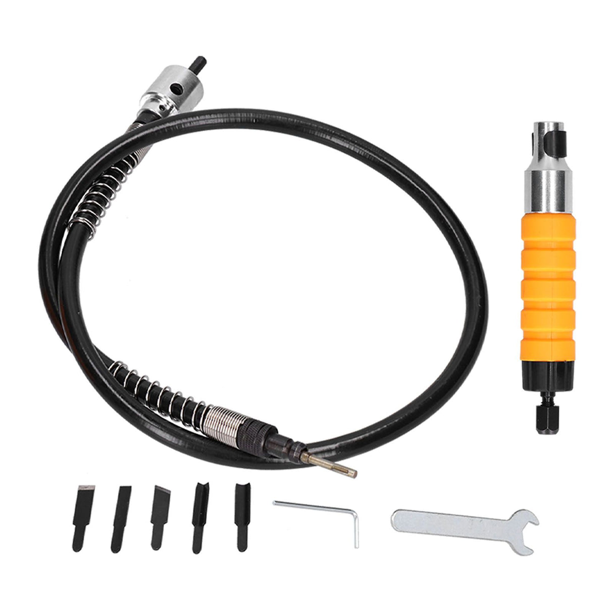 Electric Wood Chisel Carving Tool Electric Woodworking Chisel with Flexible Shaft Carving Knife Set