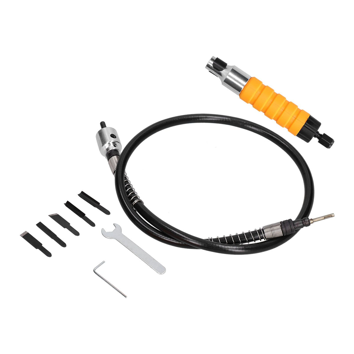 Electric Wood Chisel Carving Tool Electric Woodworking Chisel with Flexible Shaft Carving Knife Set