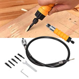 Electric Wood Chisel Carving Tool Electric Woodworking Chisel with Flexible Shaft Carving Knife Set - Extra Image