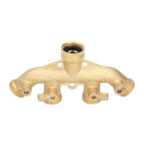 G3/4 4 Way Hose Splitter Brass Garden Hose Faucet Adapter Joint Connector Irrigation Accessory
