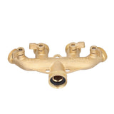 G3/4 4 Way Hose Splitter Brass Garden Hose Faucet Adapter Joint Connector Irrigation Accessory