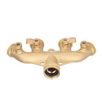 G3/4 4 Way Hose Splitter Brass Garden Hose Faucet Adapter Joint Connector Irrigation Accessory