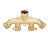 G3/4 4 Way Hose Splitter Brass Garden Hose Faucet Adapter Joint Connector Irrigation Accessory - Extra Image