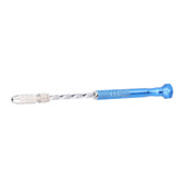 Hand Drill Jewelry Carving Drill Blue Stainless Steel Punching Drilling Tool for Woodworking